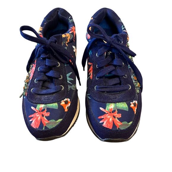 Yellow box Mellow Mat Navy Embellished Bling Boho Women's Shoes.  Size 8 - Picture 1 of 7